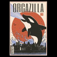 Orcazilla Japanese Poster Orca Mug