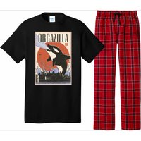 Orcazilla Japanese Poster Orca Pajama Set