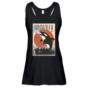 Orcazilla Japanese Poster Orca Ladies Essential Flowy Tank