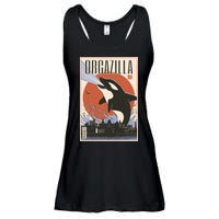 Orcazilla Japanese Poster Orca Ladies Essential Flowy Tank