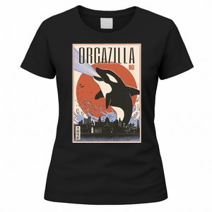 Orcazilla Japanese Poster Orca Women's T-Shirt