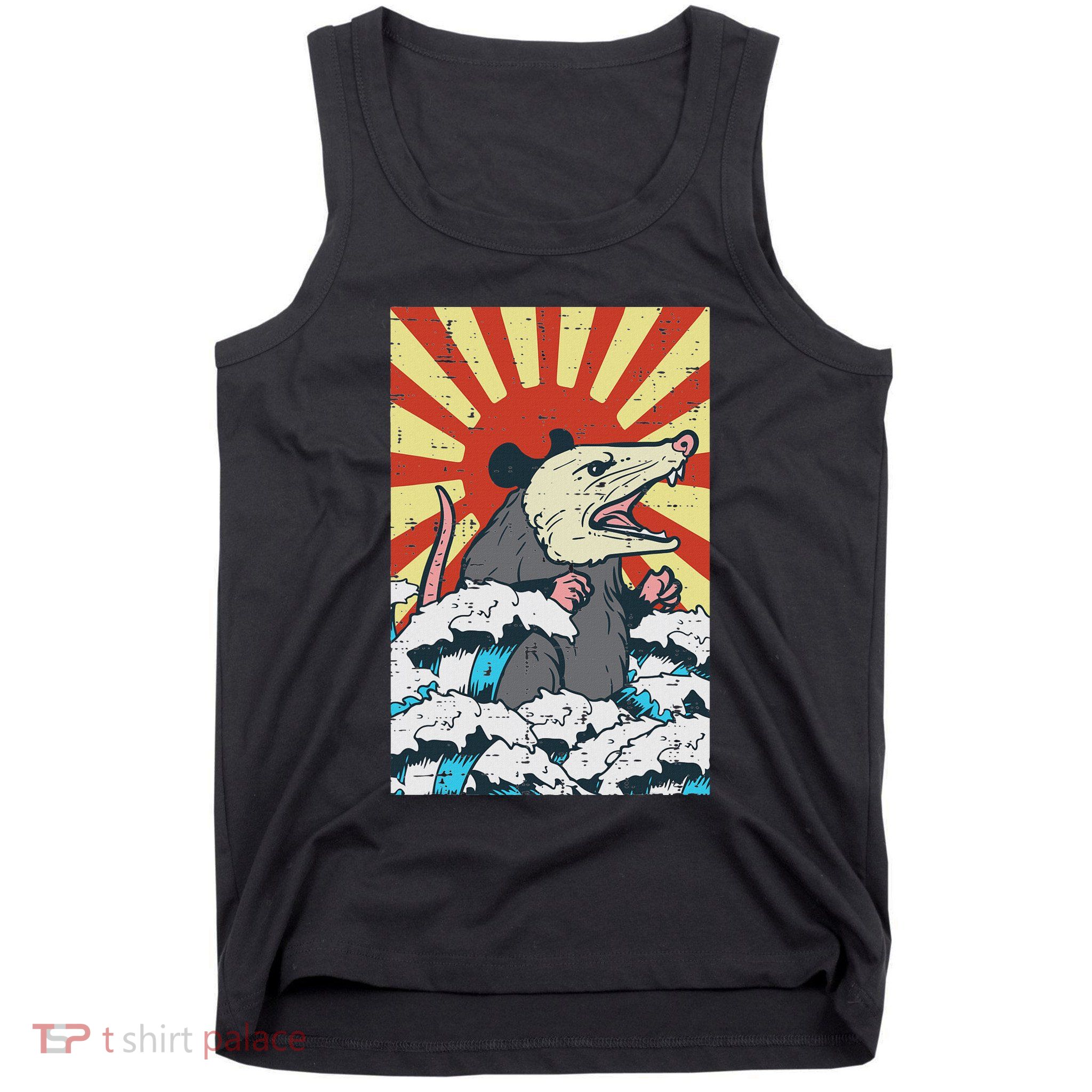 Opossum Japan Sun Wave Vintage Possum Monster Tank Top