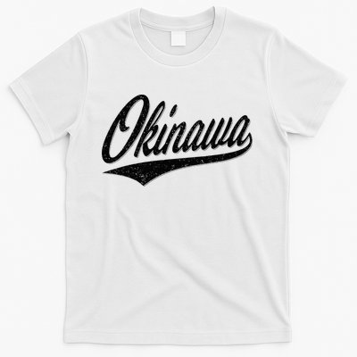 Okinawa Japan Varsity Script Retro Vintage Sports Style T-Shirt