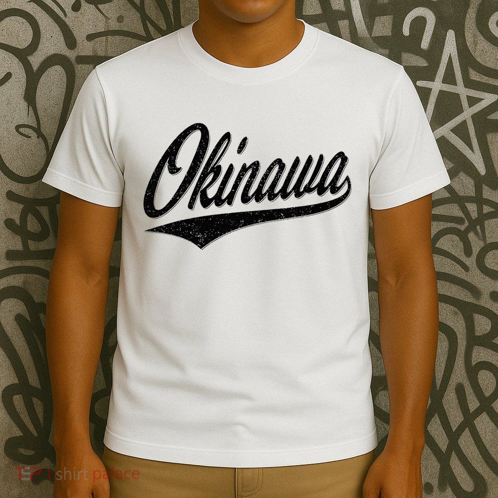 Okinawa Japan Varsity Script Retro Vintage Sports Style T-Shirt