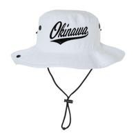 Okinawa Japan Varsity Script Retro Vintage Sports Style Bucket Hat