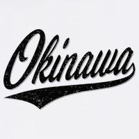 Okinawa Japan Varsity Script Retro Vintage Sports Style Bucket Hat