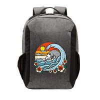 Opossum Japanese Wave Retro Surfer Possum Vector Backpack