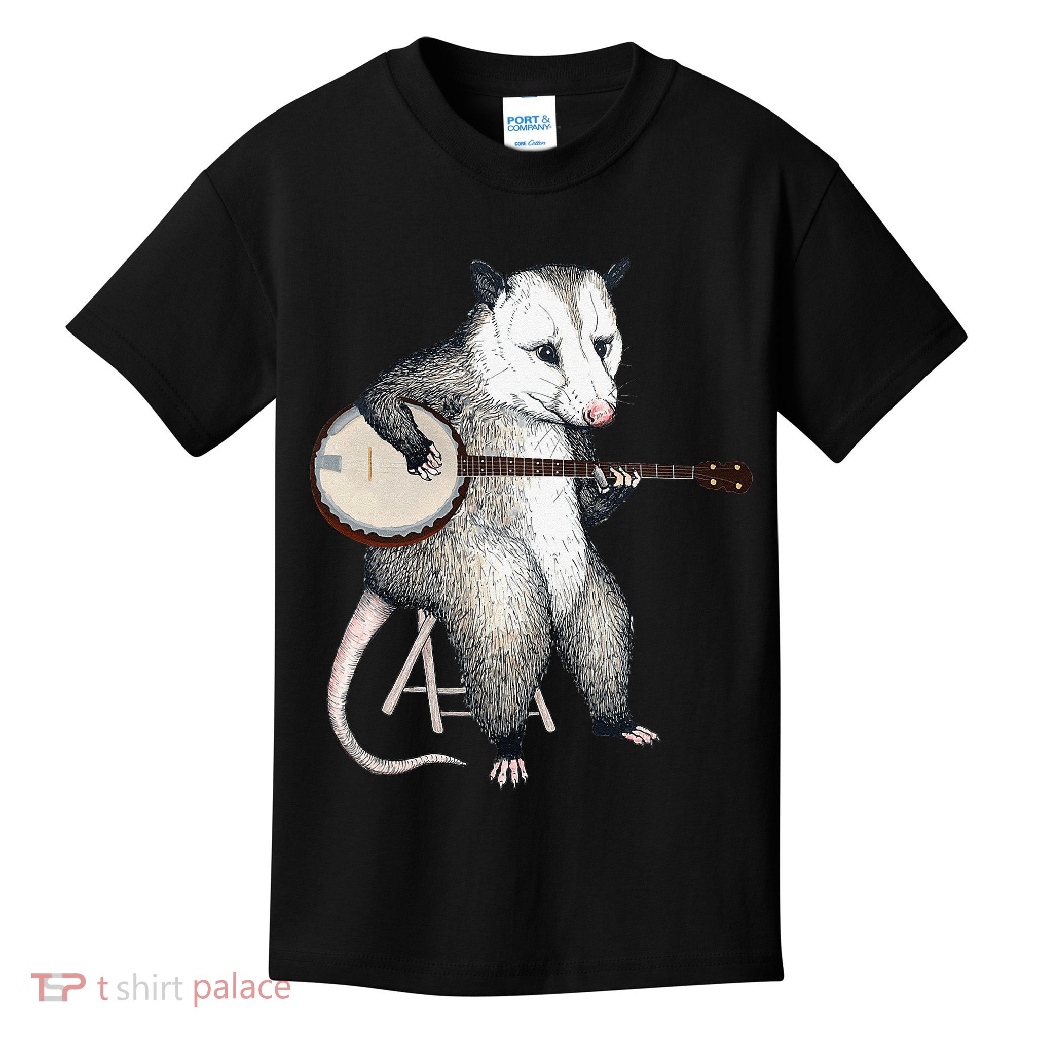 Opossum Japanese Wave Funny Vintage Possum Lover Kids T-Shirt