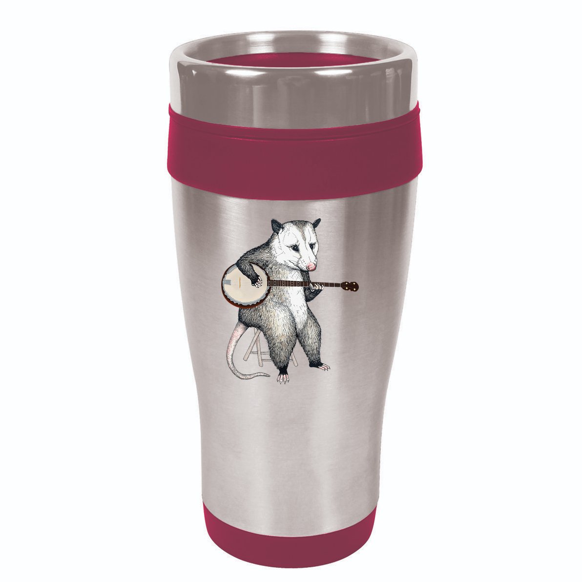 Opossum Japanese Wave Funny Vintage Possum Lover 16oz Travel Tumbler