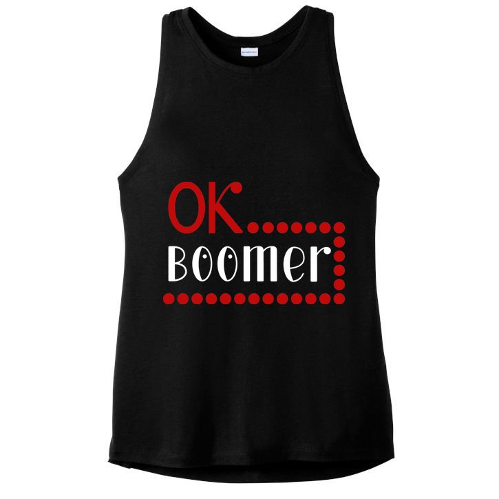 Ok Boomer Ladies PosiCharge Tri-Blend Wicking Tank