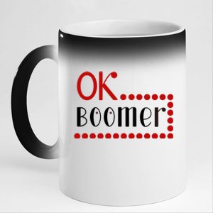 Ok Boomer 11oz Black Color Changing Mug