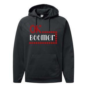 Ok Boomer Performance Fleece Hoodie