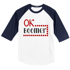 Ok Boomer Baseball Sleeve Shirt