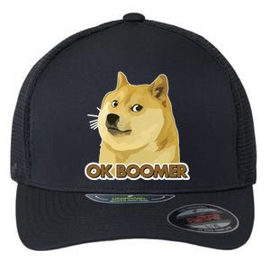 Ok Boomer Doge Flexfit Unipanel Trucker Cap