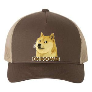 Ok Boomer Doge Yupoong Adult 5-Panel Trucker Hat