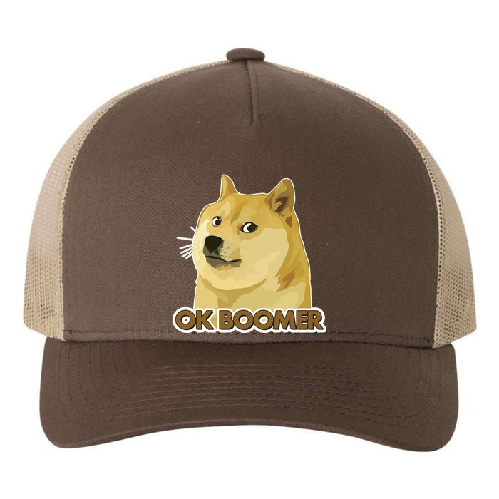 Ok Boomer Doge Yupoong Adult 5-Panel Trucker Hat