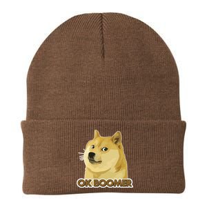 Ok Boomer Doge Knit Cap Winter Beanie