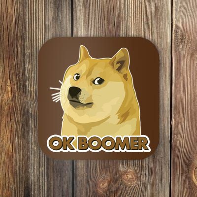 Ok Boomer Doge Coaster