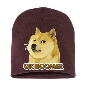 Ok Boomer Doge Short Acrylic Beanie