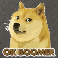 Ok Boomer Doge Cotton Canvas Backpack