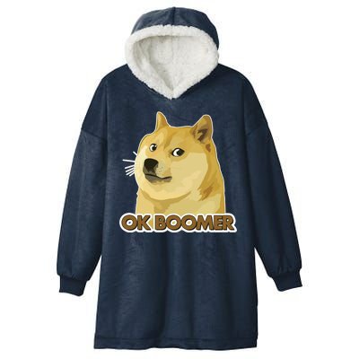 Ok Boomer Doge Hooded Wearable Blanket