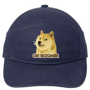 Ok Boomer Doge 7-Panel Snapback Hat