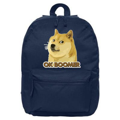 Ok Boomer Doge 16 in Basic Backpack