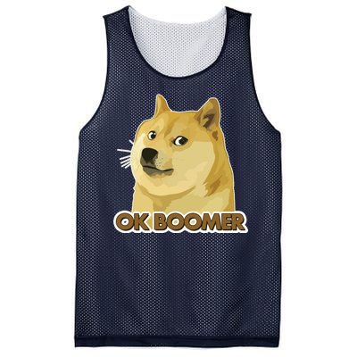 Ok Boomer Doge Mesh Reversible Basketball Jersey Tank