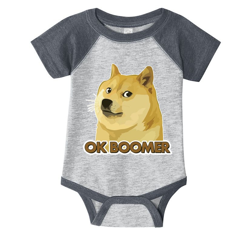 Ok Boomer Doge Infant Baby Jersey Bodysuit