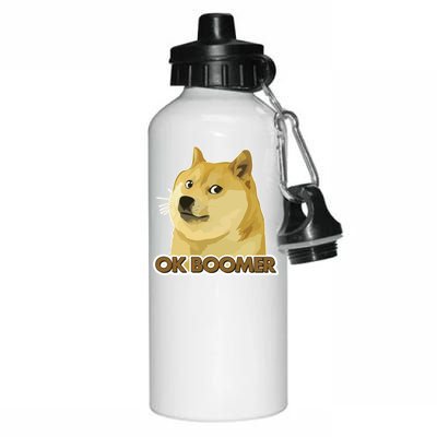 Ok Boomer Doge Aluminum Water Bottle 