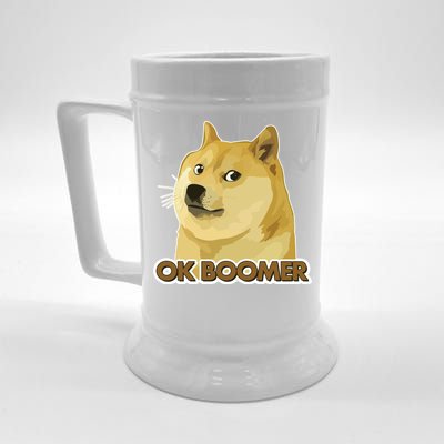 Ok Boomer Doge Beer Stein