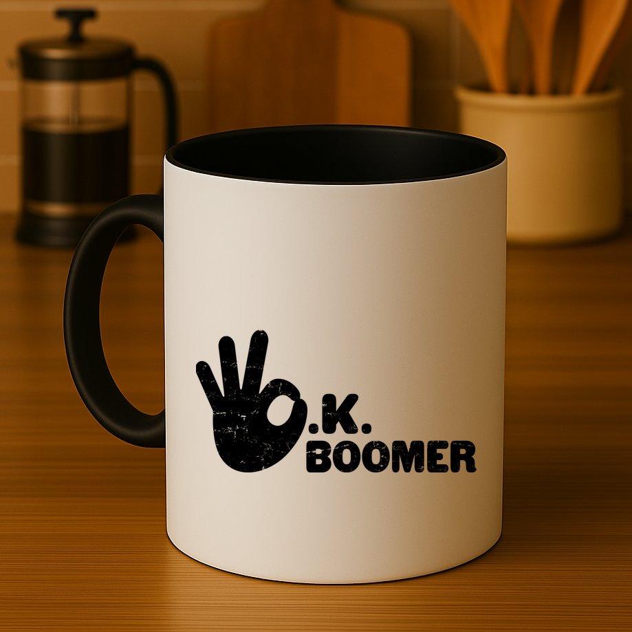 OK Boomer Funny Millenial OK Clapback Sarcasm Mug