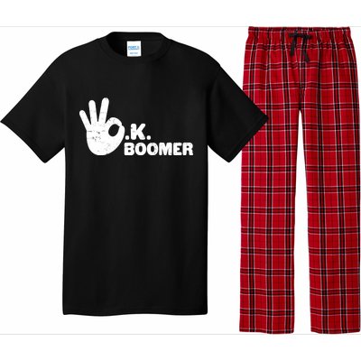 OK Boomer Funny Millenial OK Clapback Sarcasm Pajama Set