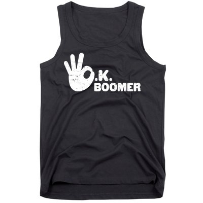 OK Boomer Funny Millenial OK Clapback Sarcasm Tank Top