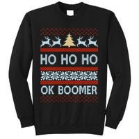 Ok Boomer Funny Ugly Christmas Sweater Ho Ho Ho  Sweatshirt