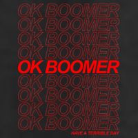 Ok Boomer Have a Terrible Day 7 Panel Mesh Trucker Snapback Hat