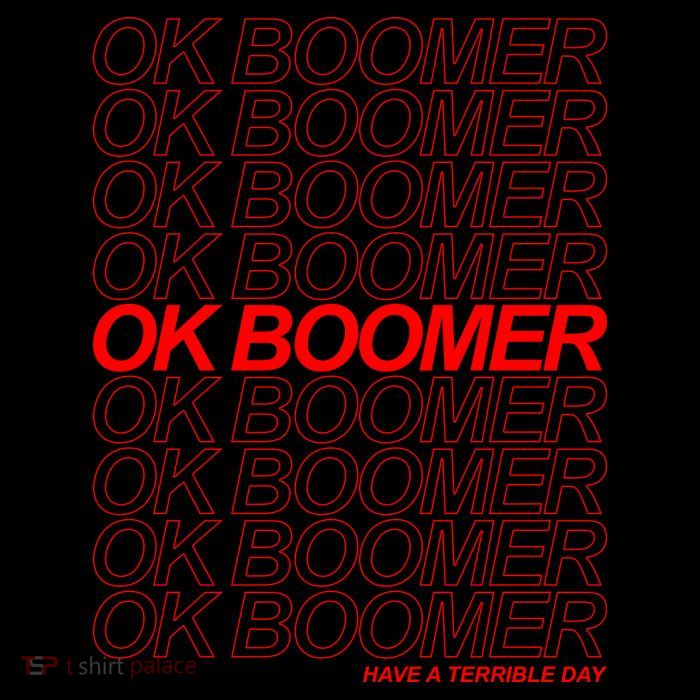 Ok Boomer Have a Terrible Day Kids Colorblock Raglan Jersey