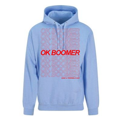 Ok Boomer Have a Terrible Day Unisex Surf Hoodie