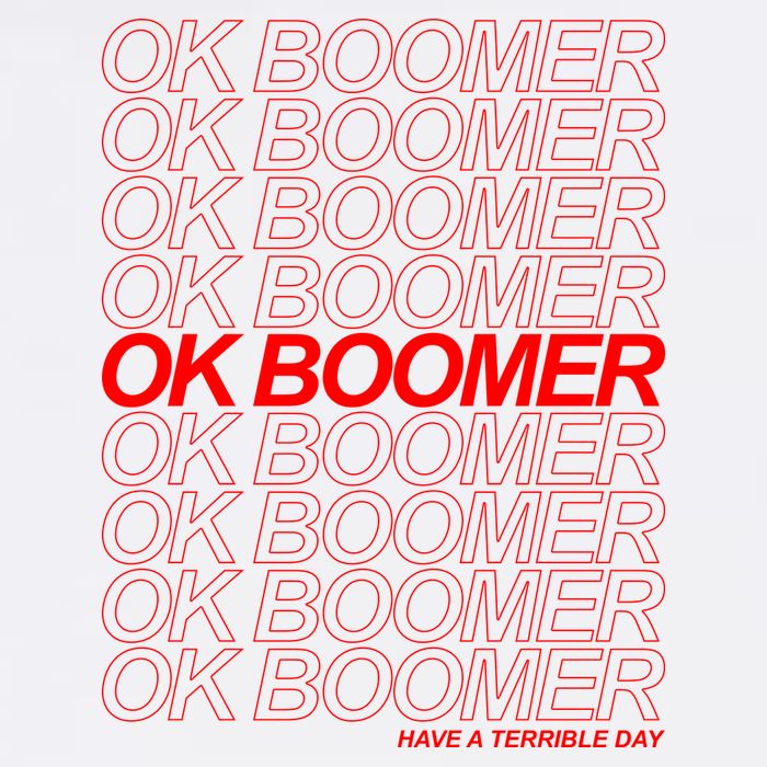 Ok Boomer Have a Terrible Day Tall T-Shirt
