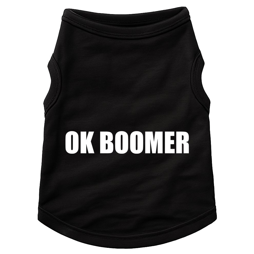 Ok Boomer Okay Gen Z Millennials Generation Doggie Tank