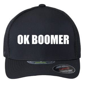 Ok Boomer Okay Gen Z Millennials Generation Flexfit Unipanel Trucker Cap