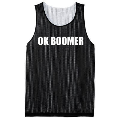 Ok Boomer Okay Gen Z Millennials Generation Mesh Reversible Basketball Jersey Tank