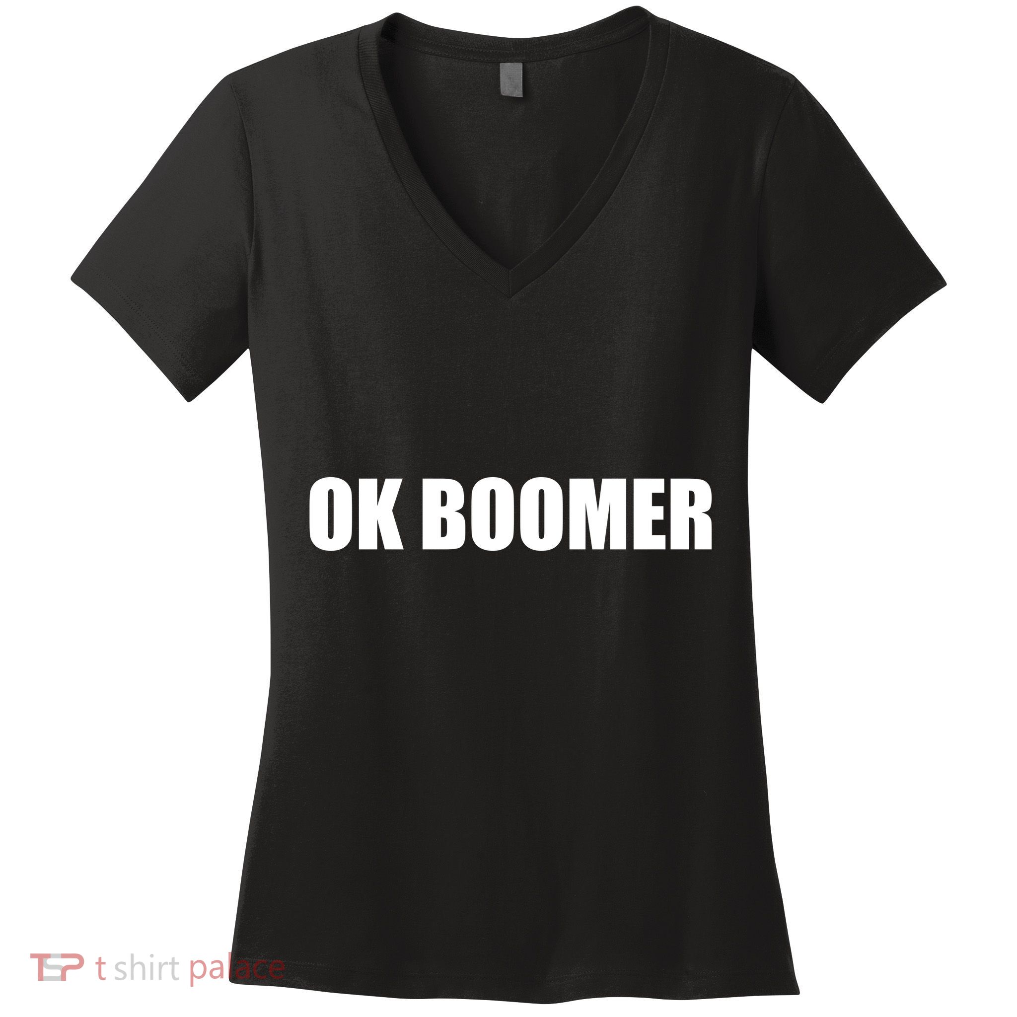 Ok Boomer Okay Gen Z Millennials Generation Women's V-Neck T-Shirt