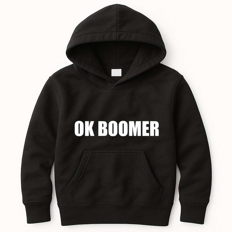 Ok Boomer Okay Gen Z Millennials Generation Kids Hoodie