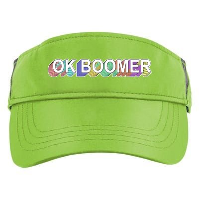 Ok Boomer Retro 80's Colors Adult Drive Performance Visor