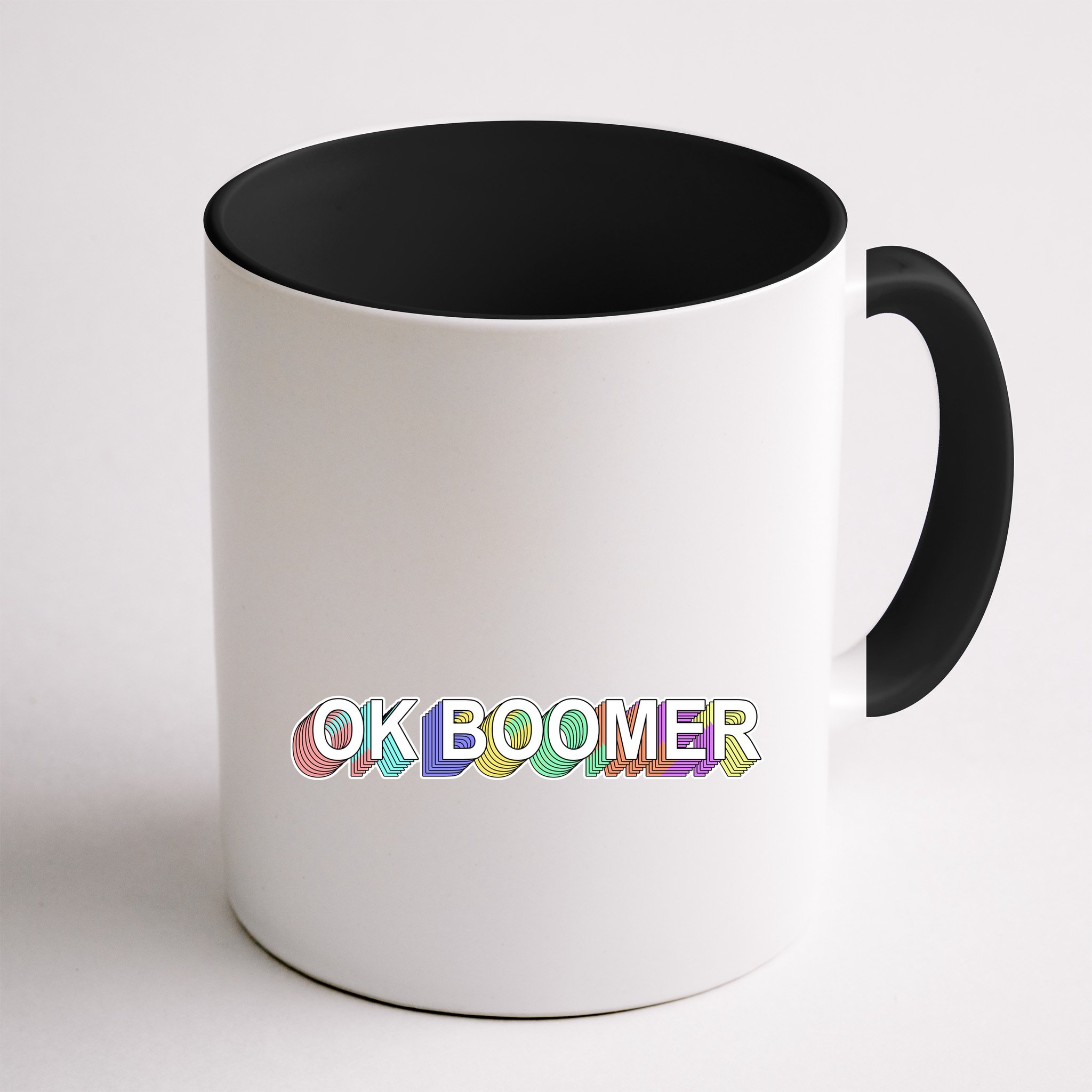 Ok Boomer Retro 80's Colors Mug