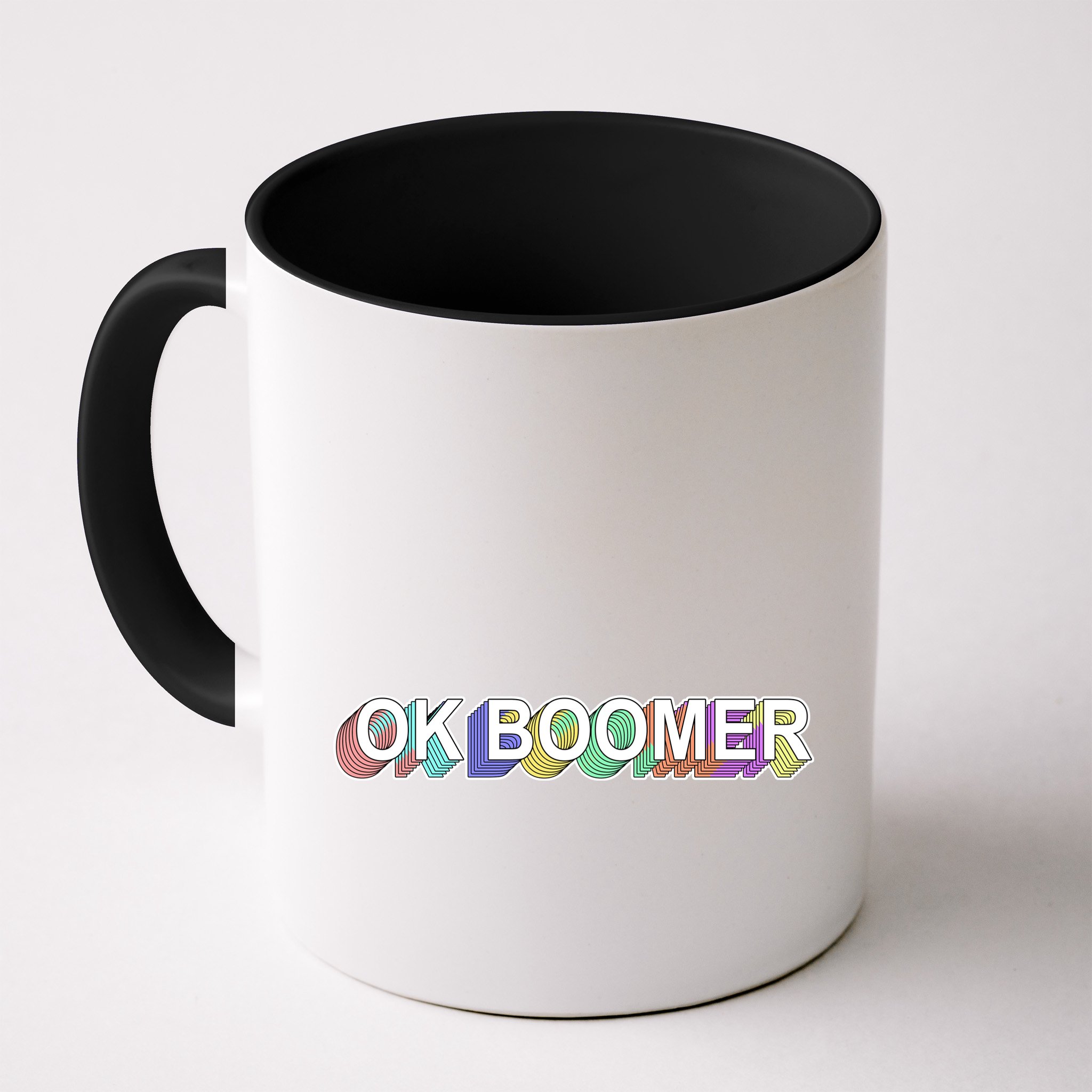 Ok Boomer Retro 80's Colors Mug
