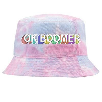 Ok Boomer Retro 80's Colors Tie-Dyed Bucket Hat