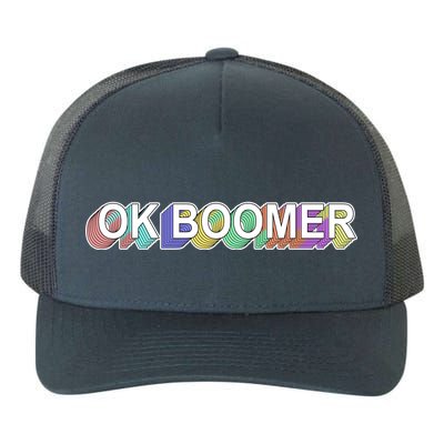 Ok Boomer Retro 80's Colors Yupoong Adult 5-Panel Trucker Hat