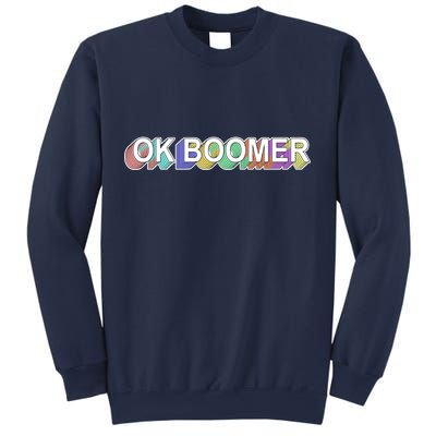 Ok Boomer Retro 80's Colors Sweatshirt